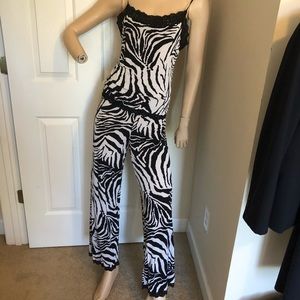 Josie Natori Loungewear Zebra Print M